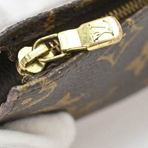 LOUIS VUITTON LV Bucket PM Pouch Bag Monogram Leather Brown France 67KB284 - Picture 8 of 14